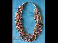 Women's necklace made of natural stones, 50cm.