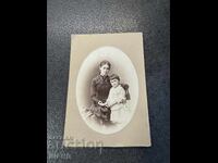 1900 Russian Ukrainian Photo hardboard mother with child photo