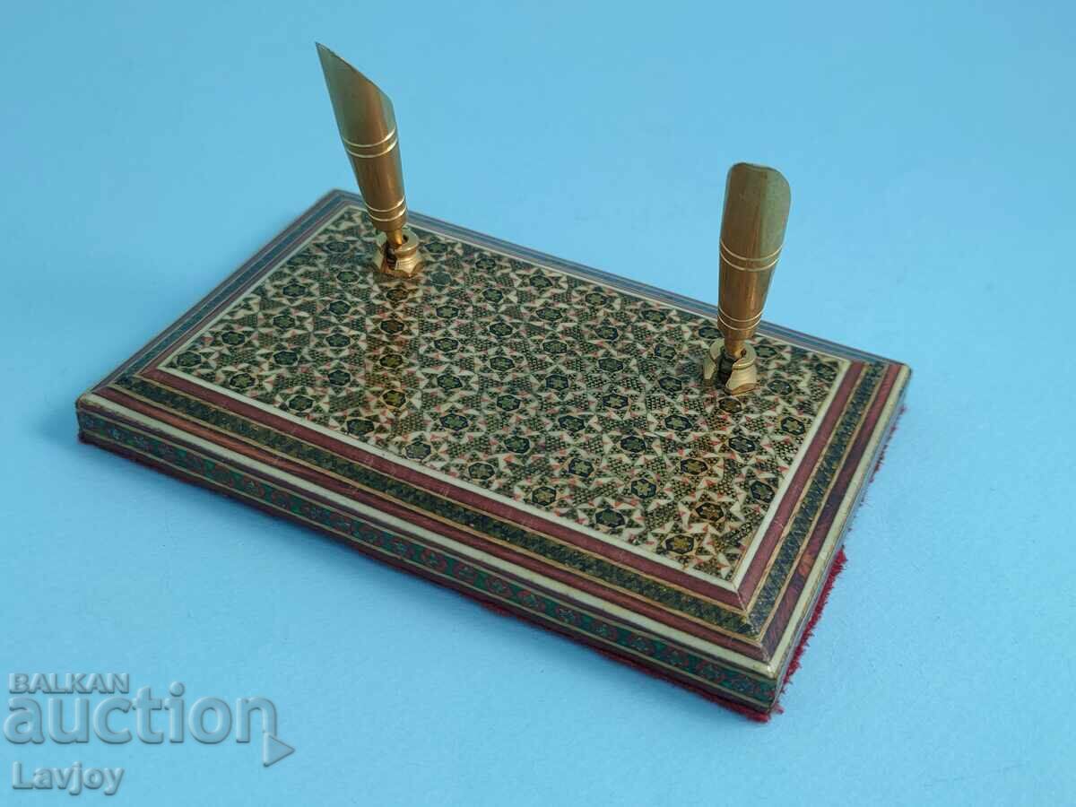 Δημοπρασία Στυλόθήκη*Mother of pearl* Περσικό μωσαϊκό