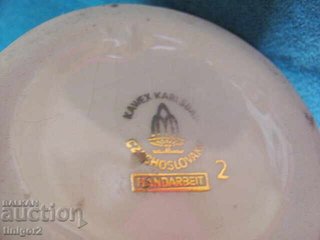 Porcelain vase, marked KAWEX KARLSBAD, handmade - 5