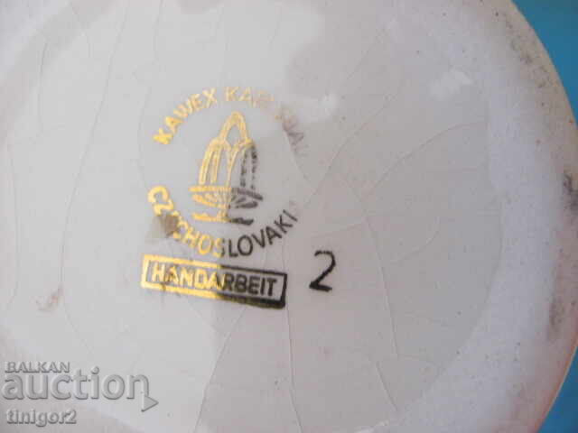 Porcelain vase, marked KAWEX KARLSBAD, handmade - 6