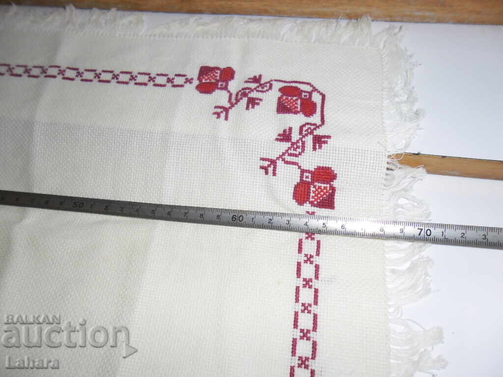 Plaid, embroidery, small tablecloth - 5 Plaid, embroidery, small tablecloth - 5