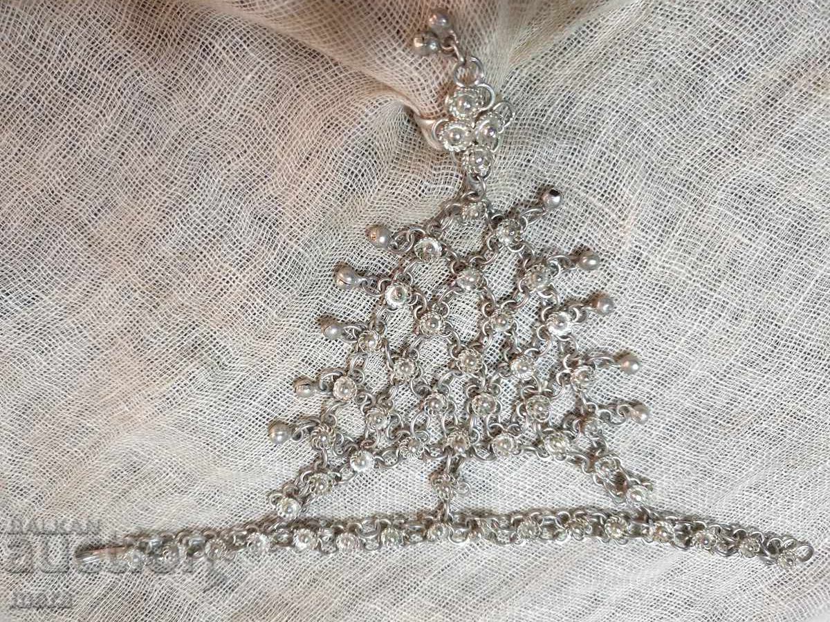 Arabic silver-plated ring-bracelet