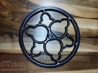 Cast iron sewing machine wheel