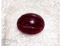 NATURAL RUBY - ENGRAVED, MELLOW - 4.20 carats (221)