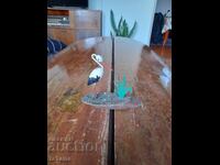 Old souvenir, figurine Stork