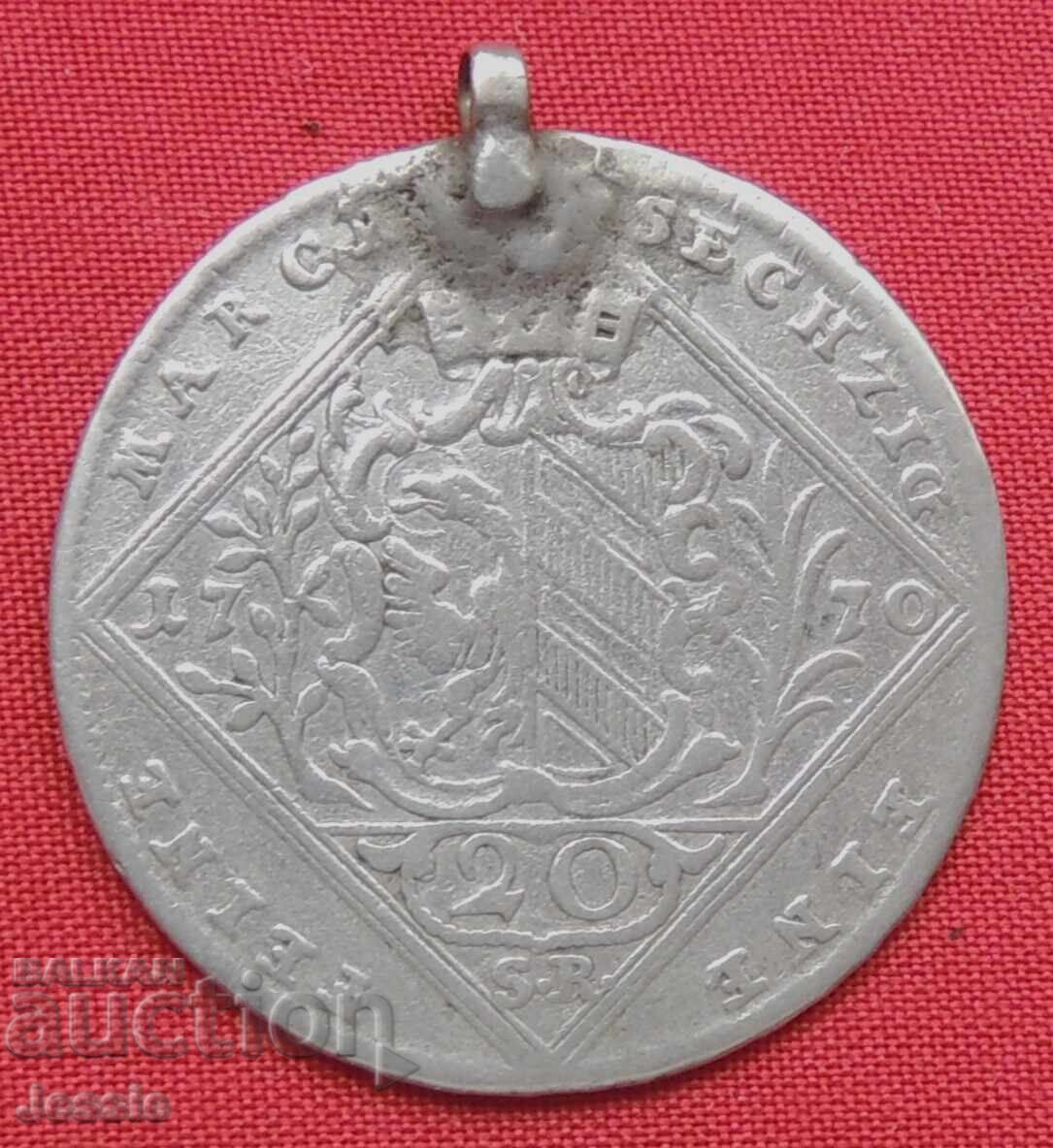 20 кройцера Австроунгария 1770  сребро - Augustus Iosephus