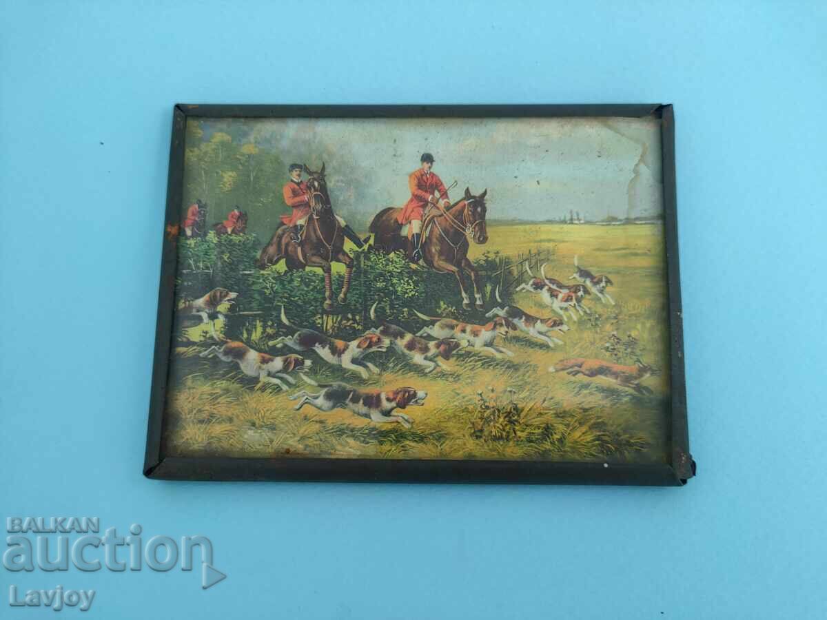 Λιθογραφία Σκηνή κυνηγιού Λιθογραφία Σκηνή κυνηγιού