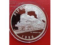 Silver 50 Dollars Train 1996 Marshall Islands