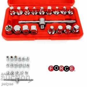 FORCAGE 3/8 15 Piece Crankcase Wrench Set FORCAGE 3/8 15 Piece Crankcase Wrench Set