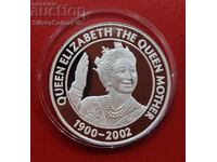 Silver 2000 Shilling Queen Mother 2003 Uganda