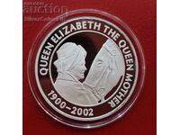 Silver 10 Kwacha Queen Mother 2003 Malawi