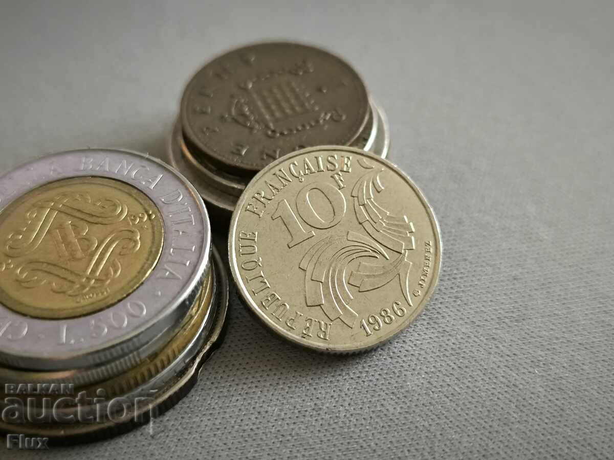 Coin - France - 10 francs | 1986 Coin - France - 10 francs | 1986