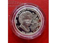 Silver 1 Pound The Queen Mother 2000 Guernsey