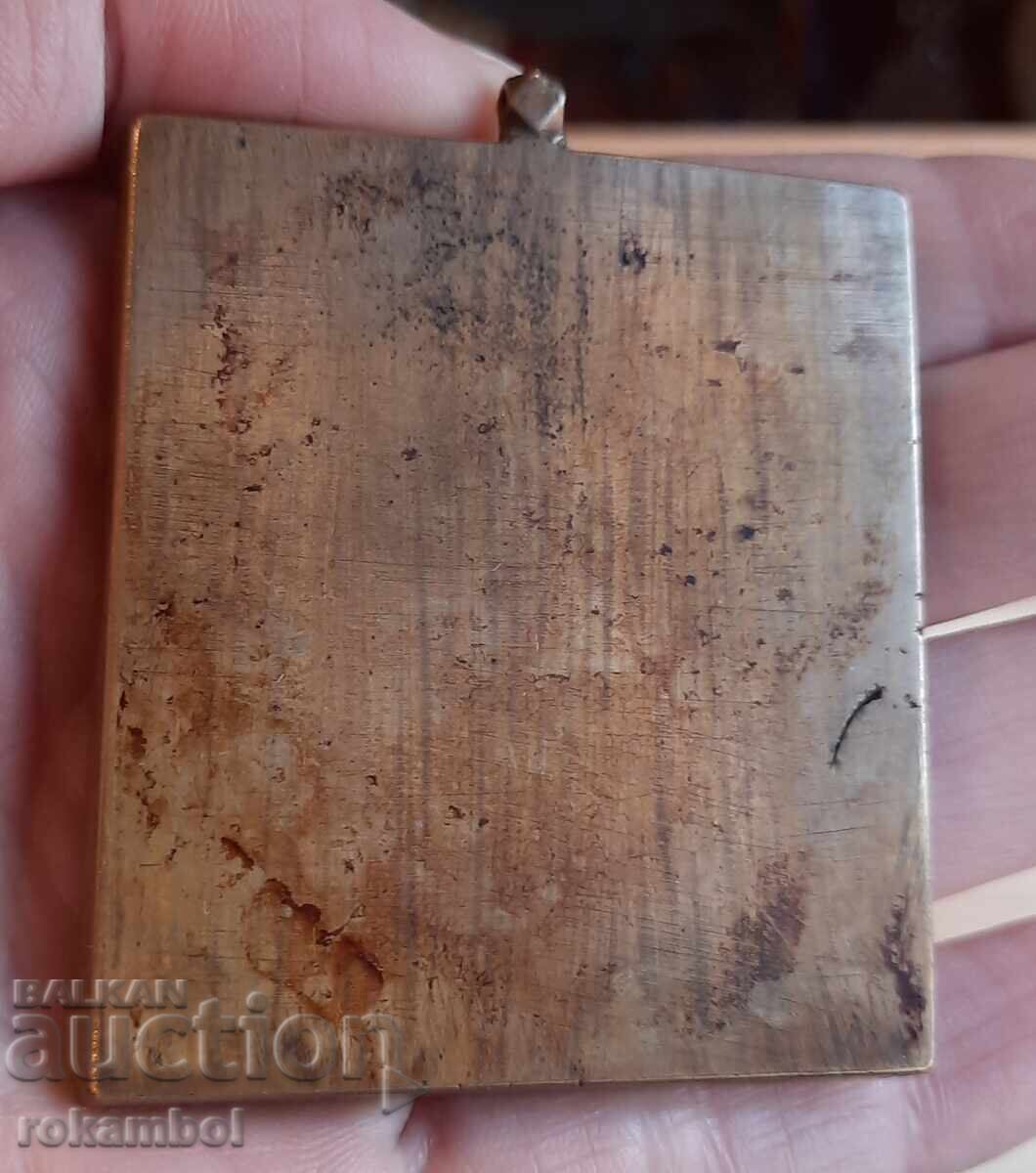 Auction Authentic travel icon of St. Sergius of Rodonezh Auction Authentic travel icon of St. Sergius of Rodonezh