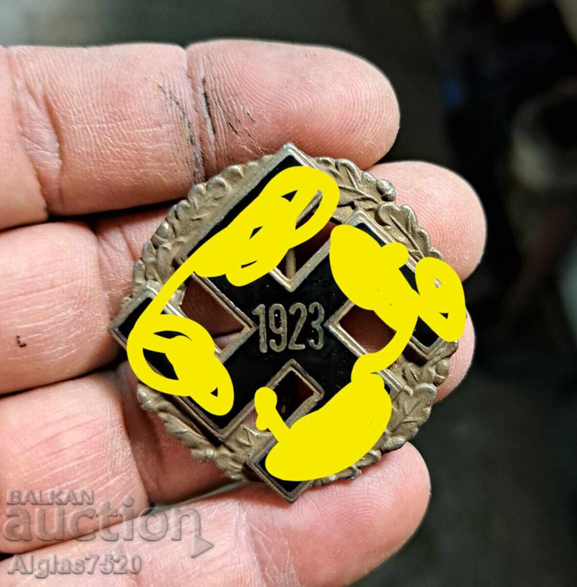 Σήμα Βέρμαχτ/χάλκινο/ με σβάστικα Σήμα Βέρμαχτ/χάλκινο/ με σβάστικα