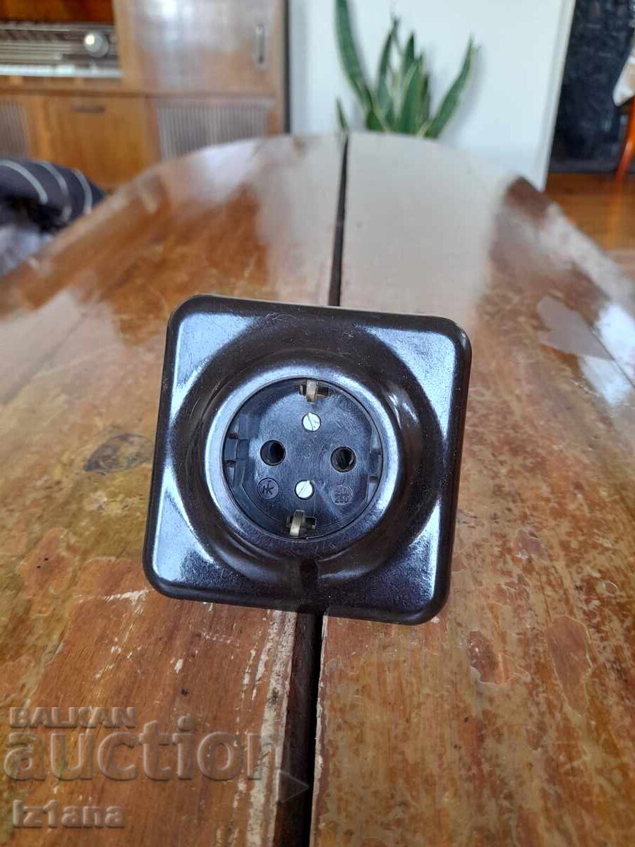 Old electrical outlet Old electrical outlet