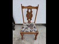 Vintage solid wood chair, wood carving 1!!!