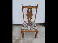 Vintage solid wood chair, wood carving 2!!!