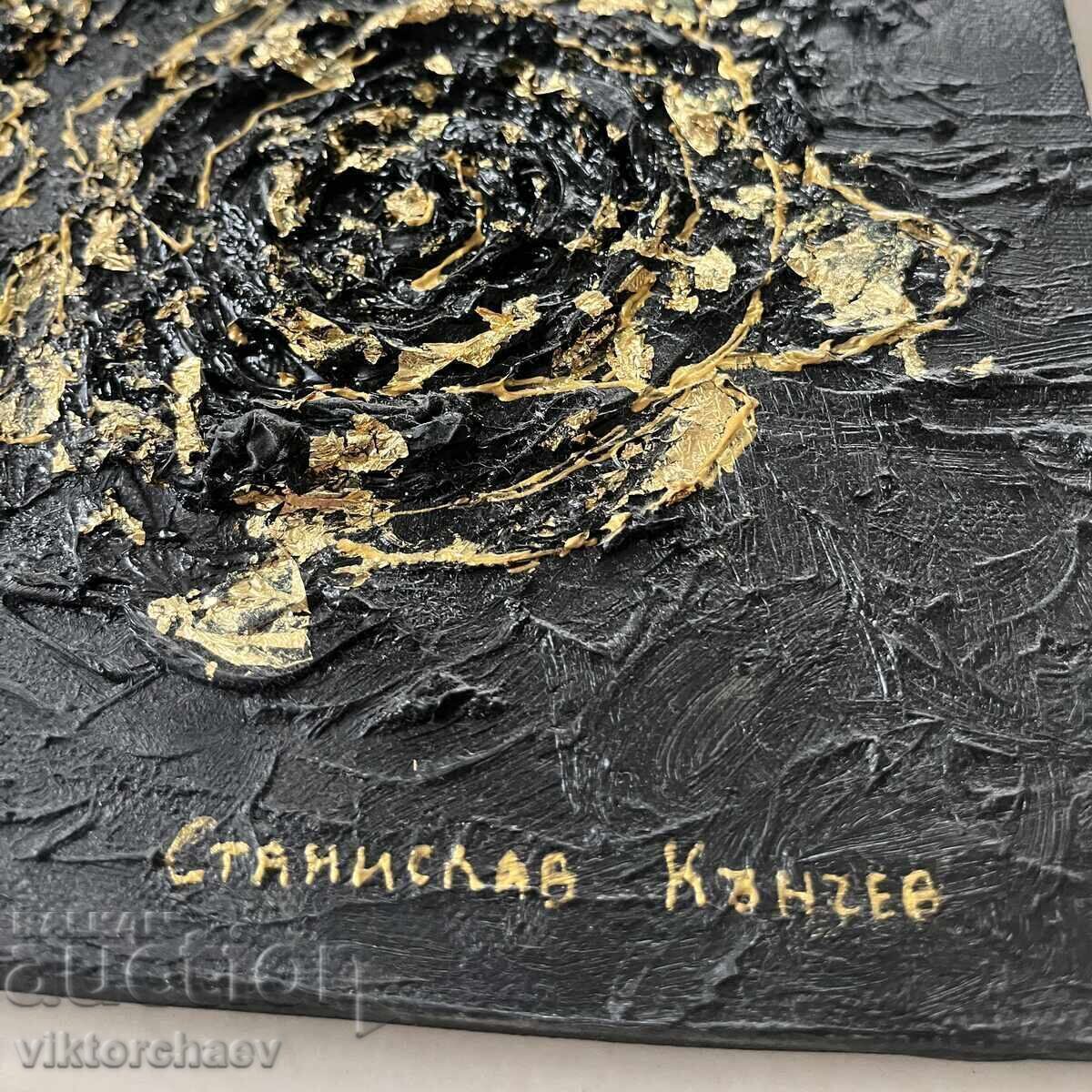 Stanislav Kanchev painting - “Golden Roses” 2020 with price 350.00 BGN | € 178.95 Stanislav Kanchev painting - “Golden Roses” 2020 with price 350.00 BGN | € 178.95