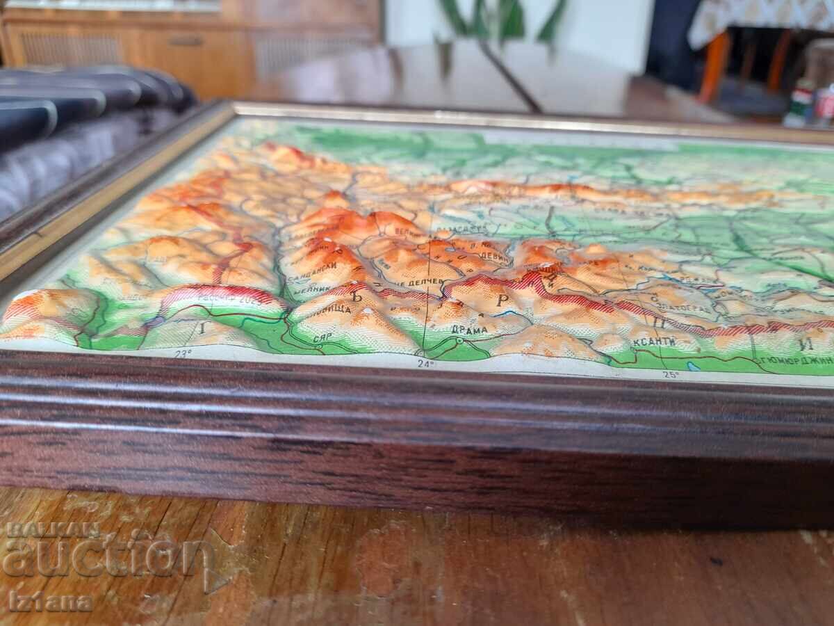 Old relief map of Bulgaria with price 37.00 BGN | € 18.92 Old relief map of Bulgaria with price 37.00 BGN | € 18.92