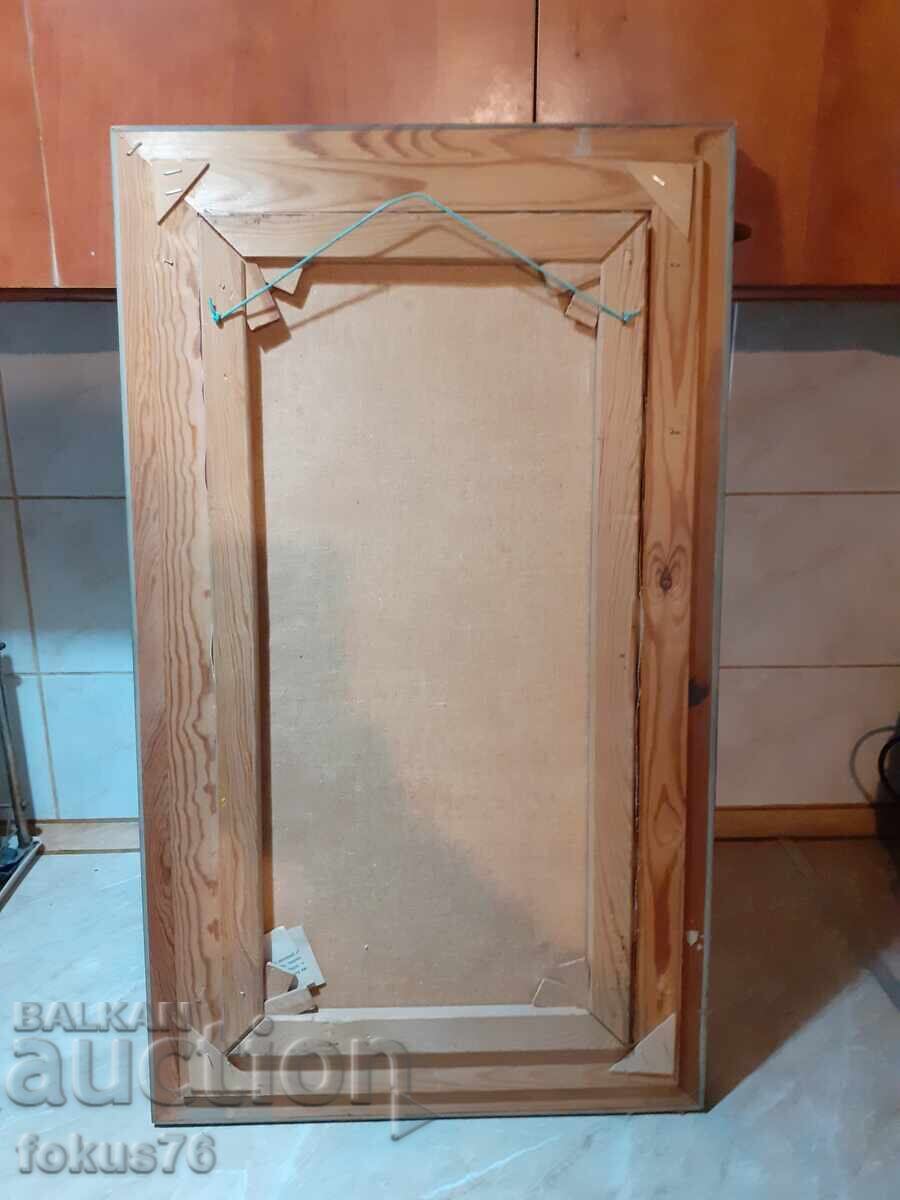 Delivery of Author's oil painting on canvas with frame - signature