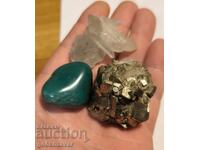 Pyrite, Quartz, Green Agate!