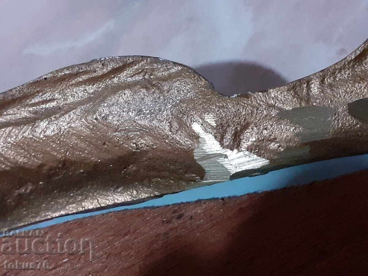 Стар голям масивен бароков поднос - бронз, огледало - 5 Стар голям масивен бароков поднос - бронз, огледало - 5