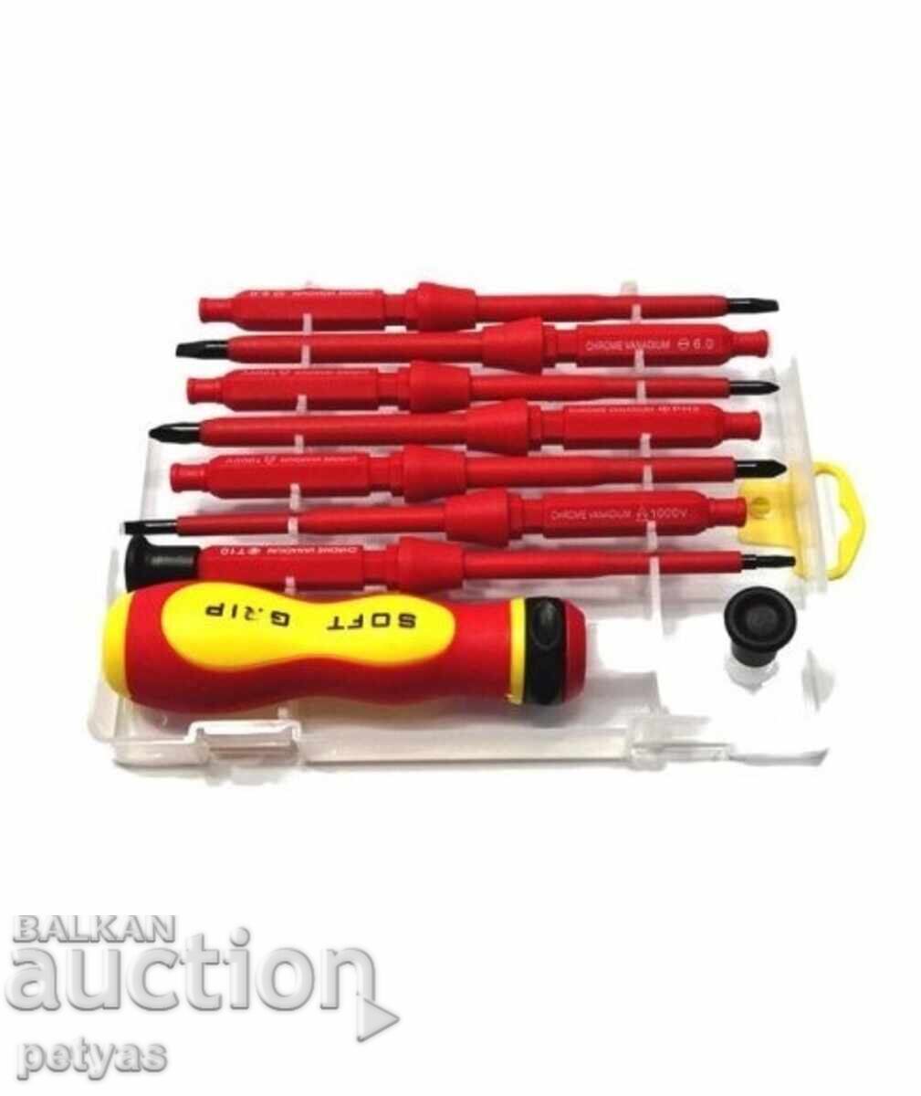 Set of electrician's screwdrivers 8 pieces with price 11.50 BGN | € 5.88 Set of electrician's screwdrivers 8 pieces with price 11.50 BGN | € 5.88