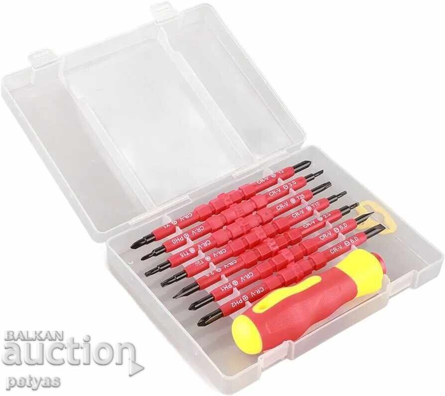 Set of electrician's screwdrivers 8 pieces Set of electrician's screwdrivers 8 pieces