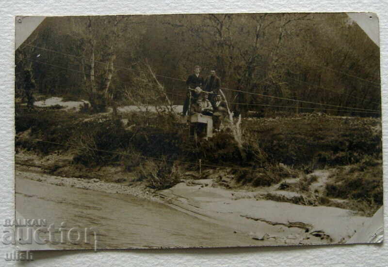 1925 Veliko Tarnovo cable car postcard PC