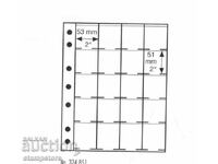 Листа ГРАНДЕ за 20 монети в картончета 50/50 mm