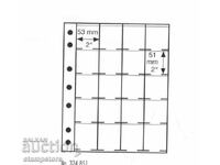 GRANDE sheets for 20 coins in cartons 50/50 mm