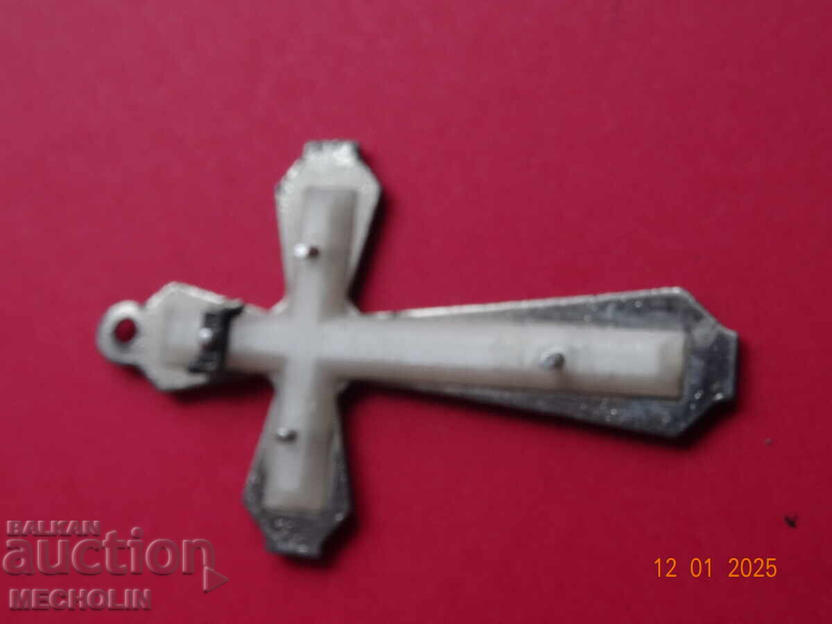 PENDANT VECHI DE COLECȚIE CRUCE BLOCAT - 7