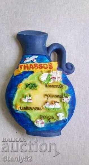 Μαγνήτης ψυγείου Θάσος Μαγνήτης ψυγείου Θάσος