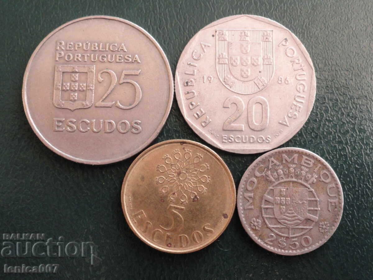 Portugalia - Monede (4 bucăți) cu preț € 1.50 | 2.93 BGN Portugalia - Monede (4 bucăți) cu preț € 1.50 | 2.93 BGN