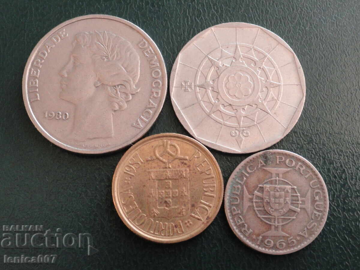 Portugalia - Monede (4 bucăți) Portugalia - Monede (4 bucăți)