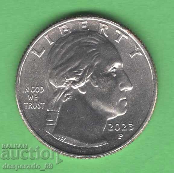 (¯`'•.¸ 25 cents 2023 P USA (Maria Tallchief) UNC- with price 1.60 BGN | € 0.82