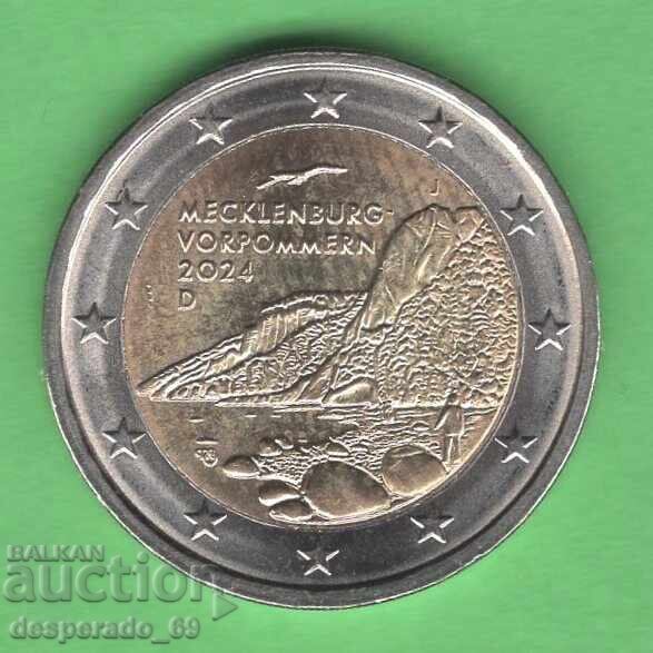 (¯`'•.¸ 2 EUR 2024 D GERMANY UNC- ¸.•'´¯) (¯`'•.¸ 2 EUR 2024 D GERMANY UNC- ¸.•'´¯)