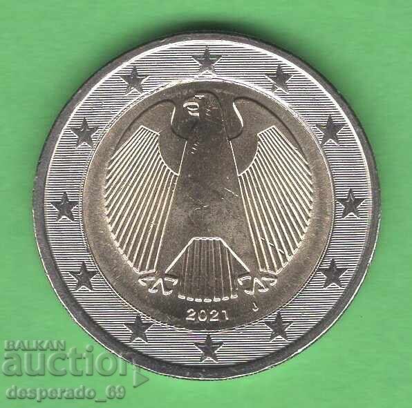 (¯` '• .¸ 2 euro 2021 J GERMANY UNC- ¸. •' ´¯) (¯` '• .¸ 2 euro 2021 J GERMANY UNC- ¸. •' ´¯)