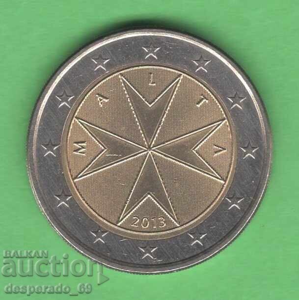 (¯`'•.¸ 2 euro 2013 MALTA aUNC ¸.•'´¯) (¯`'•.¸ 2 euro 2013 MALTA aUNC ¸.•'´¯)