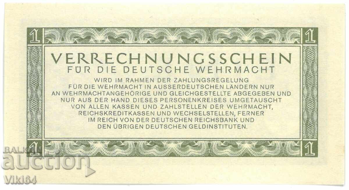 Auction  Germany 1 Mark 1944 Wehrmacht Swastika