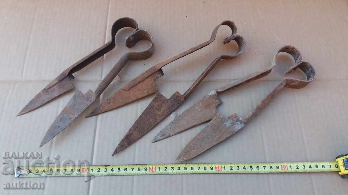 lot of 3 sheep shearing scissors - 7 lot of 3 sheep shearing scissors - 7