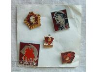 Lenin badge - 5 pieces