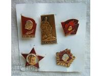 Lenin badge - 5 pieces