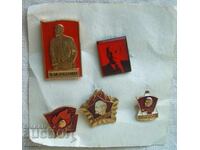 Lenin badge - 5 pieces