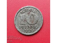 Germania-Saxonia-Halle-10 pfennig 1920-loturi, frumos conservate