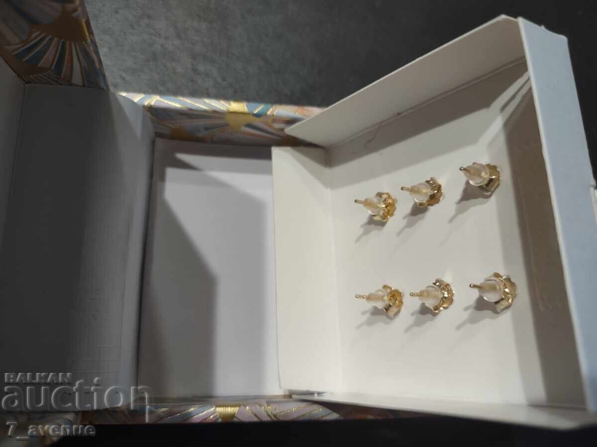 Earrings set silver 925, gold plating, 15.01.2025 - 5 Earrings set silver 925, gold plating, 15.01.2025 - 5