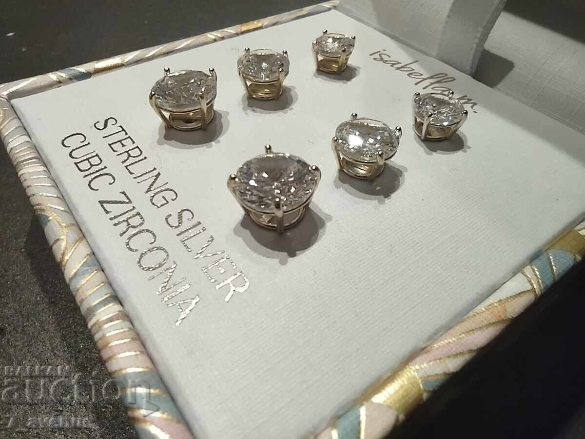 Earrings set silver 925, gold plating, 15.01.2025 Earrings set silver 925, gold plating, 15.01.2025