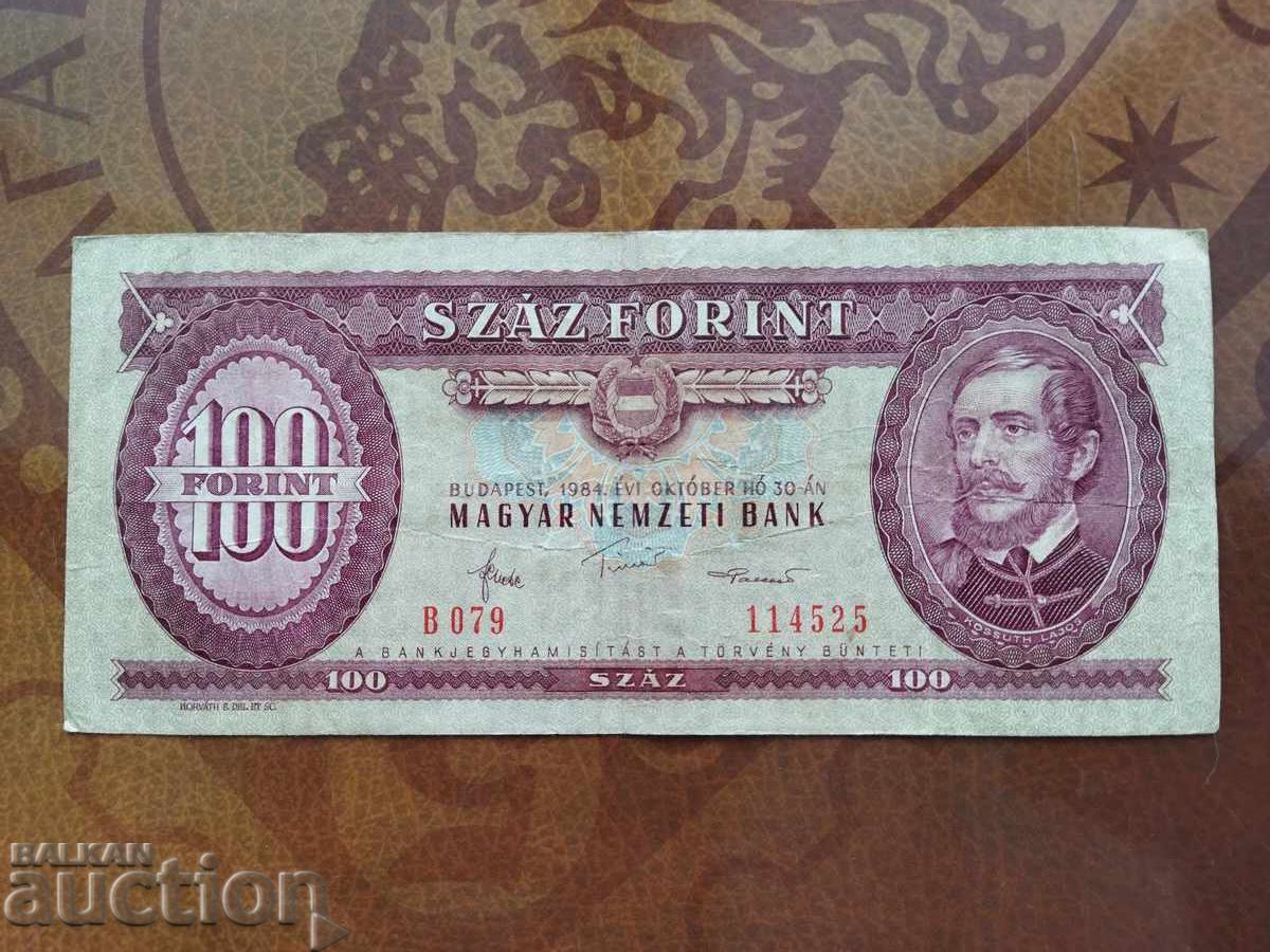 Hungary Banknote 100 Forint 1984 VF+ condition Hungary Banknote 100 Forint 1984 VF+ condition